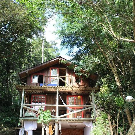 Cabana Mágica Praia é floresta, vale da Utopia, Pinheira Villa Guarda do Embaú Esterno foto