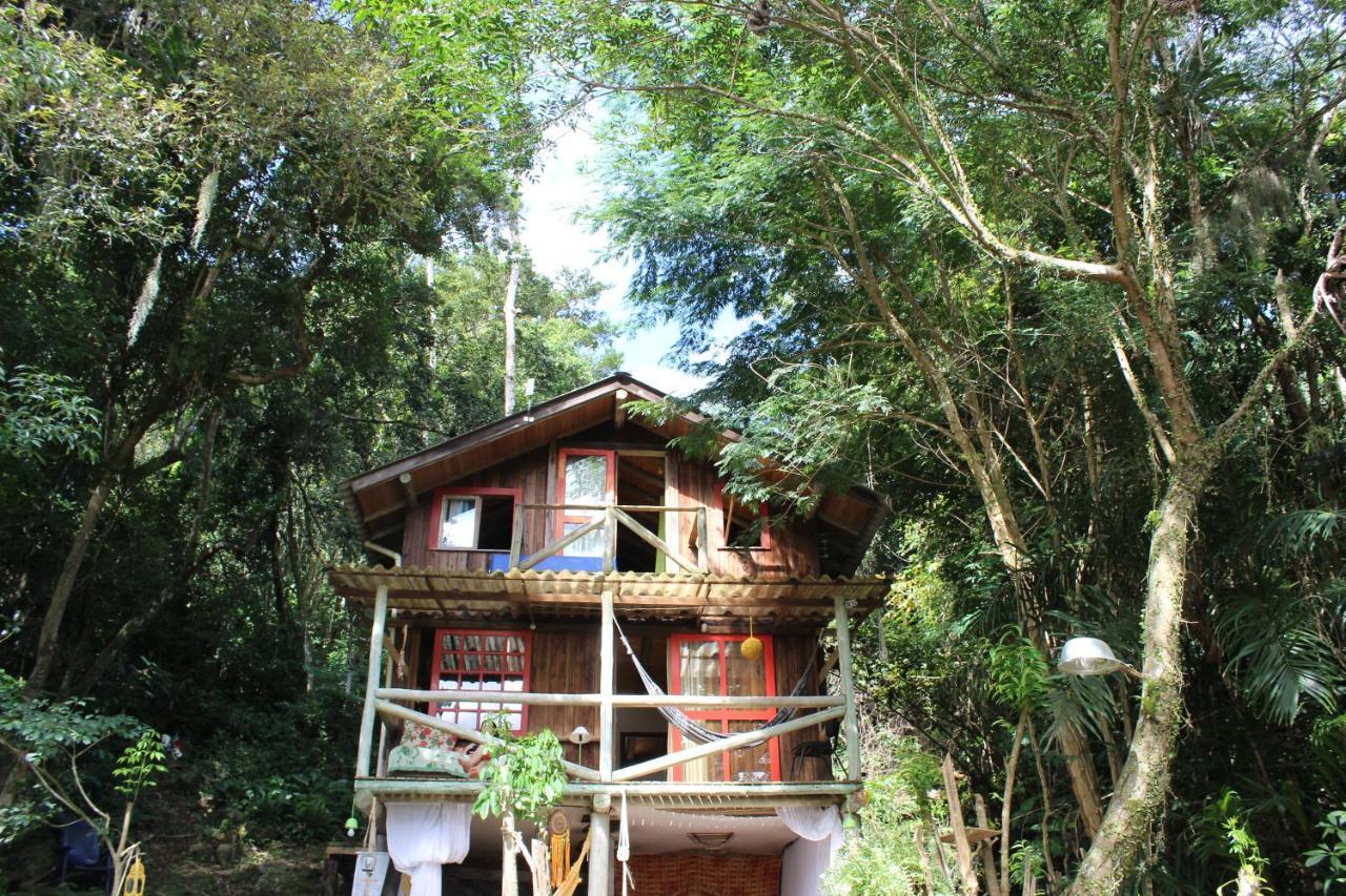 Cabana Mágica Praia é floresta, vale da Utopia, Pinheira Villa Guarda do Embaú Esterno foto