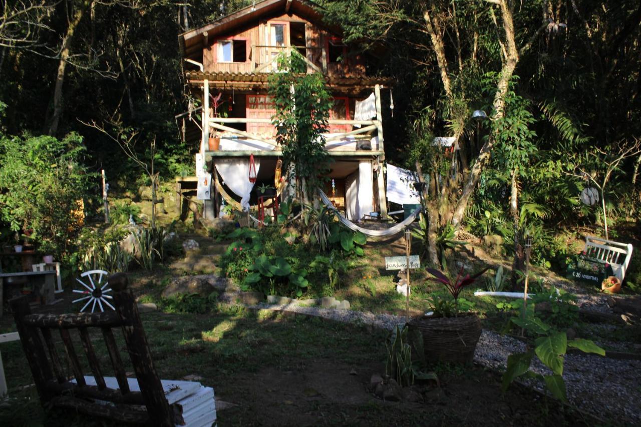 Cabana Mágica Praia é floresta, vale da Utopia, Pinheira Villa Guarda do Embaú Esterno foto