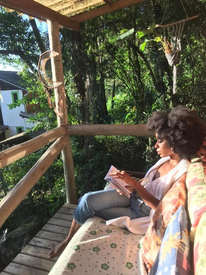 Cabana Mágica Praia é floresta, vale da Utopia, Pinheira Villa Guarda do Embaú Esterno foto